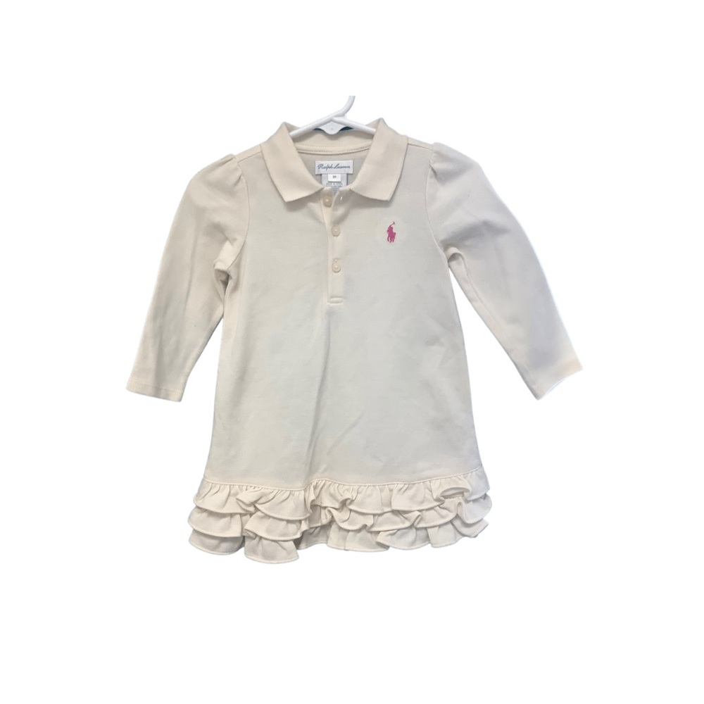 NWOT RALPH LAUREN 9 months Ruffled Dress baby girl polo